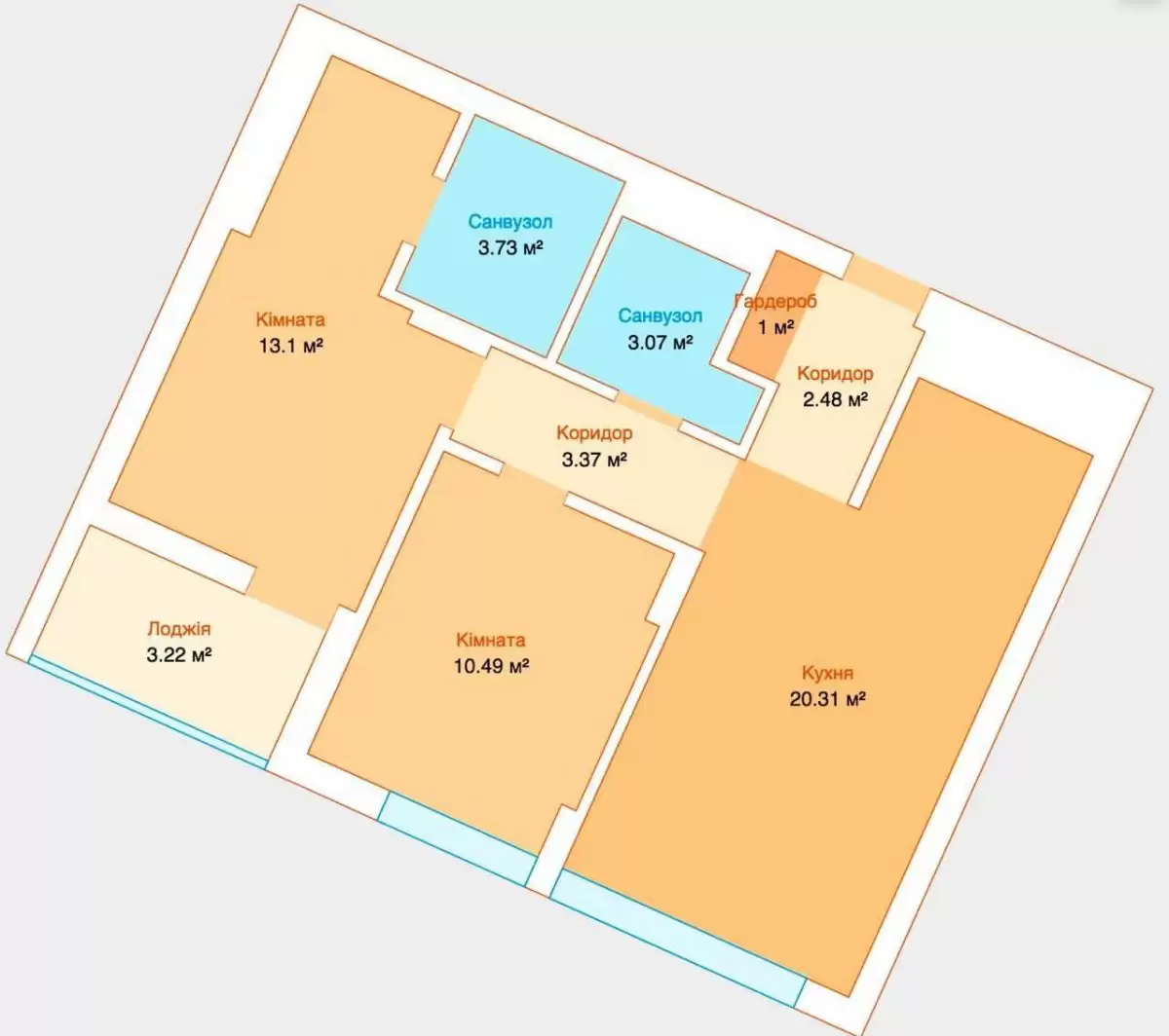 Продаж 2К квартира  Львів, вул. Пасічна, 133-3