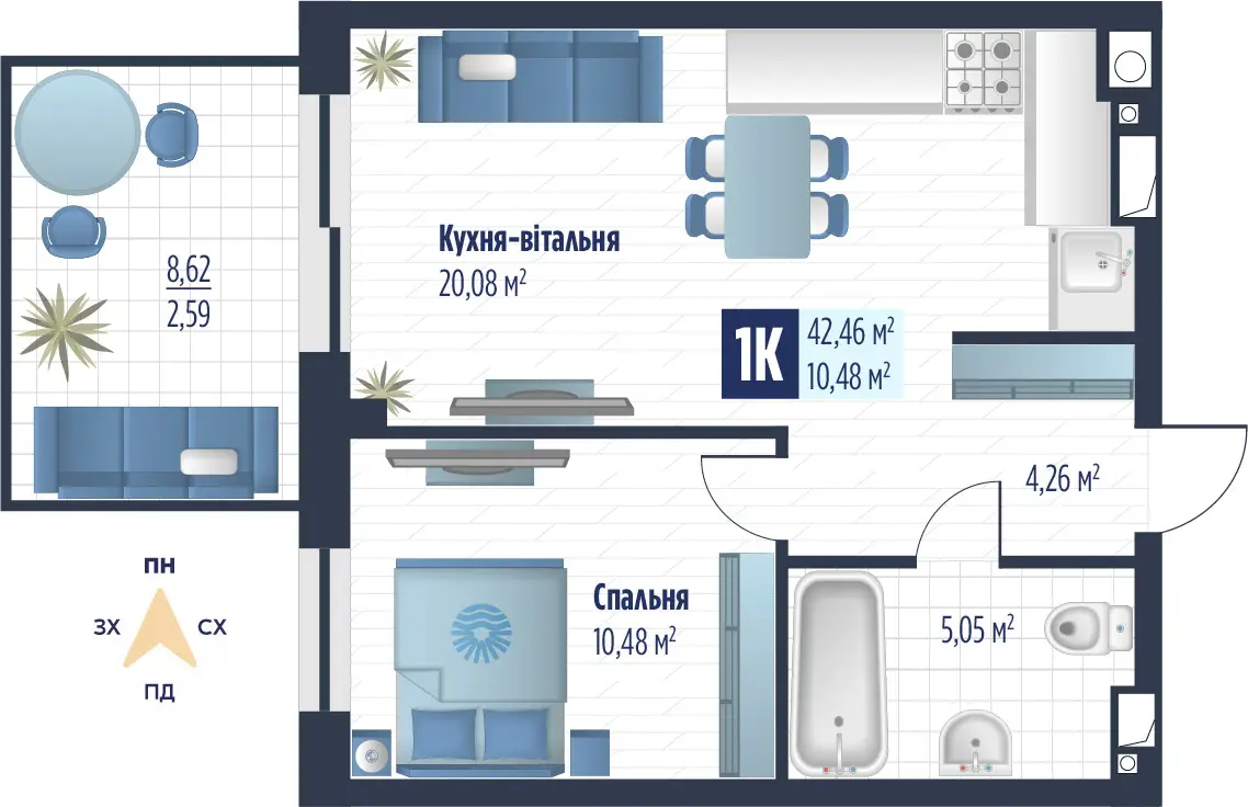 ПРОДАЖ 1К ЖК VERO с.Сокільники