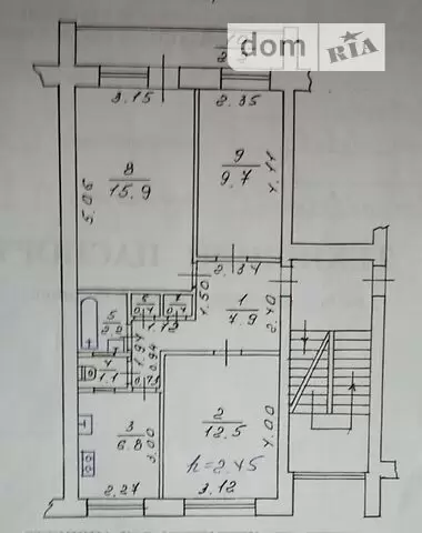 Продаж 3К Квартира  Львів, Шевченківський, Миколайчука, 5  59.1 м.кв