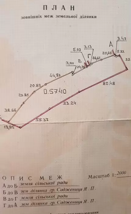 Продаж земля під житлову забудову  Фійна 