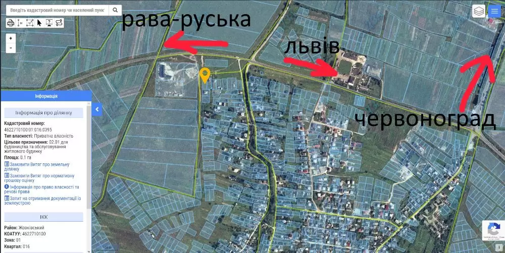 Продаж земля під житлову забудову  Жовква, вул Івана Франка 