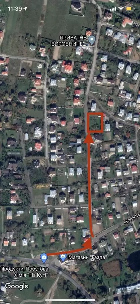 Продаж земля під житлову забудову  Дрогобич, вул У. Кравченко 