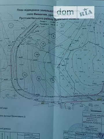 Продаж земля під житлову забудову  Виннички, без вулиці 