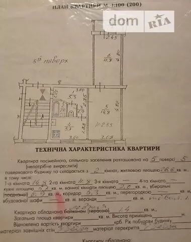Продаж 2К квартира  Львів,Франківський, Наукова